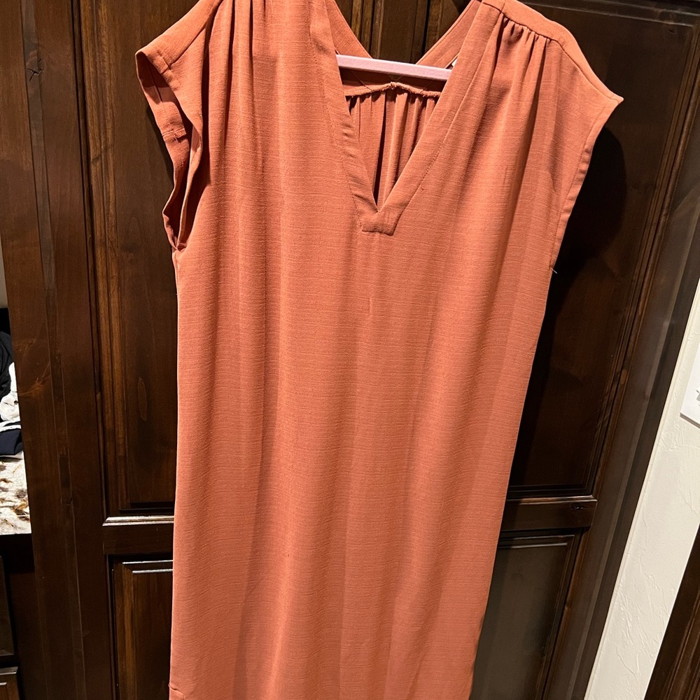 Prologue Midi rust colored dress